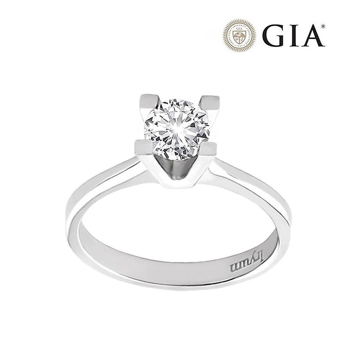 0.60 Karat G vs2 GIA Sertifikalı Pırlanta Tektaş Yüzük