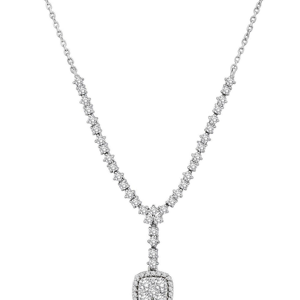 Pırlanta Koronet Su Yolu Kolye 