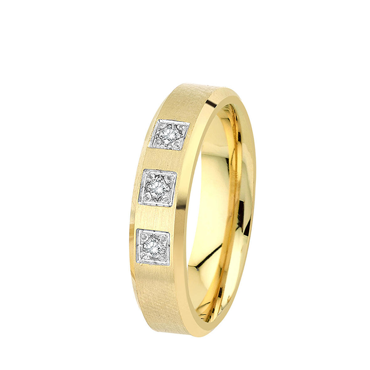 Kadın Pırlanta Tasarım Alyans -Nişan Yüzüğü