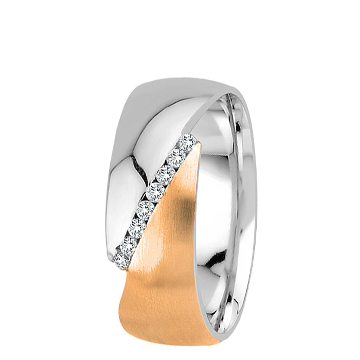 Kadın Tasarım Pırlanta Alyans  -Nişan Yüzüğü