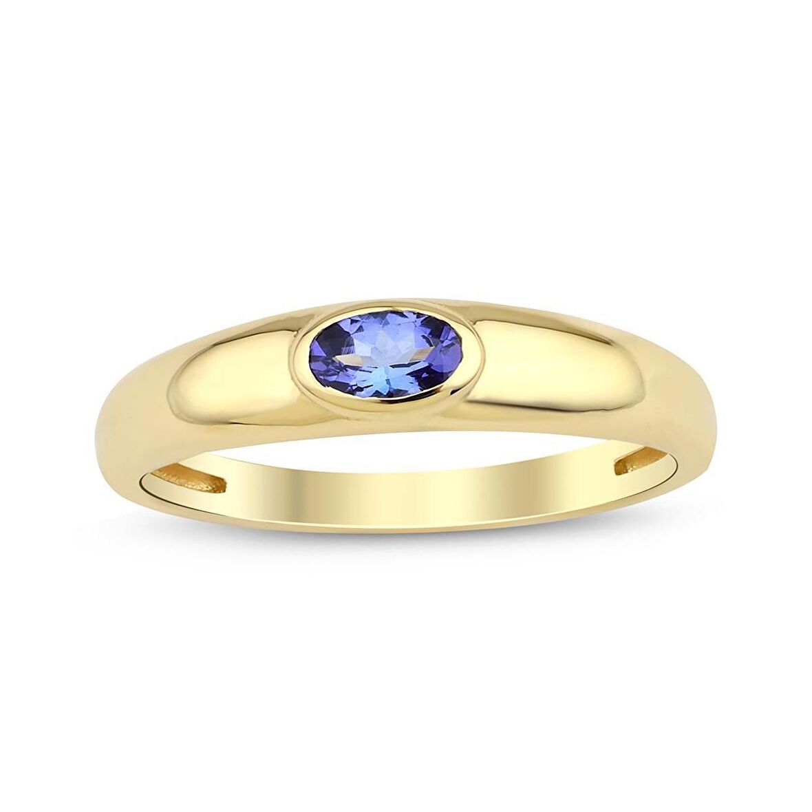 Tanzanite Taşlı Tasarım Tektaş Yüzük