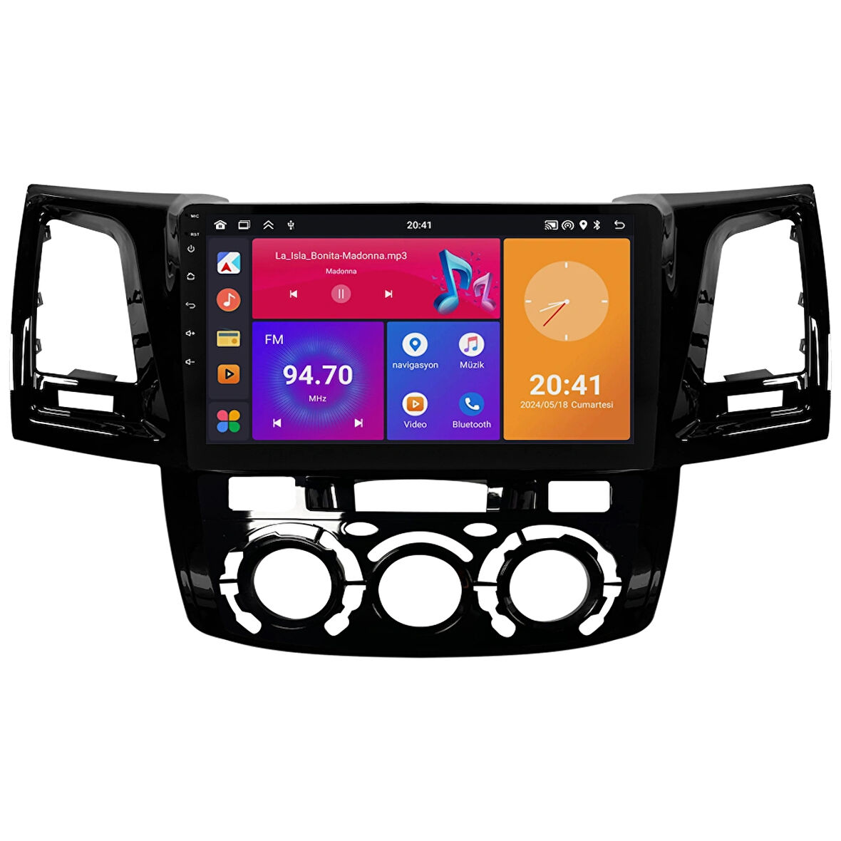 Toyota Hilux Android Multimedya Sistemi (2006-2014) CRV4784XP Manuel Klima