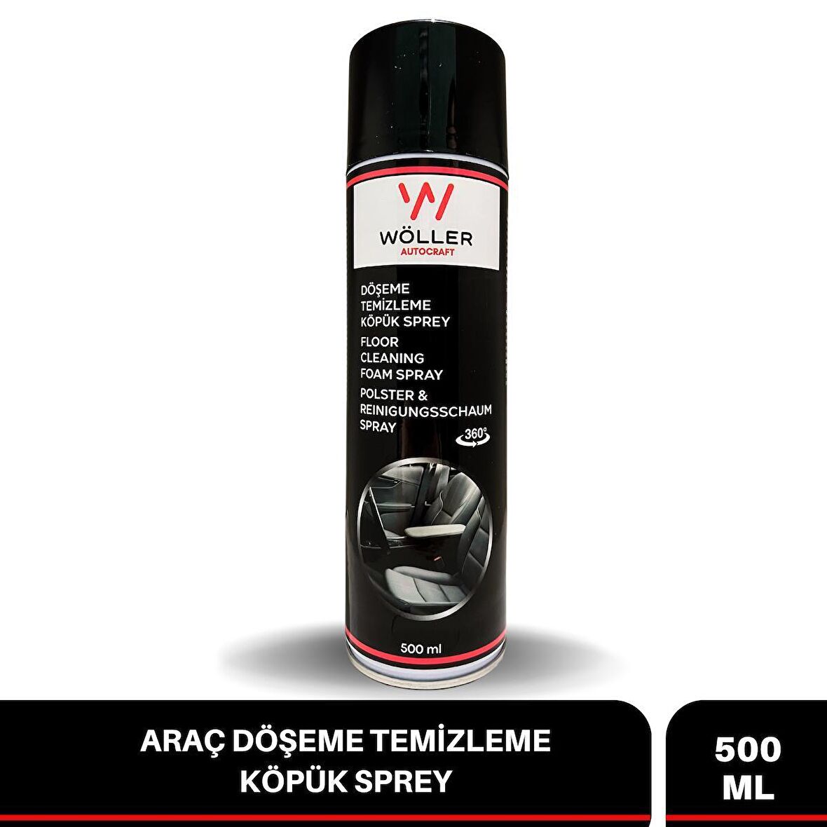 Wöller Oto Döşeme Temizleyici Köpük Sprey 500 Ml.