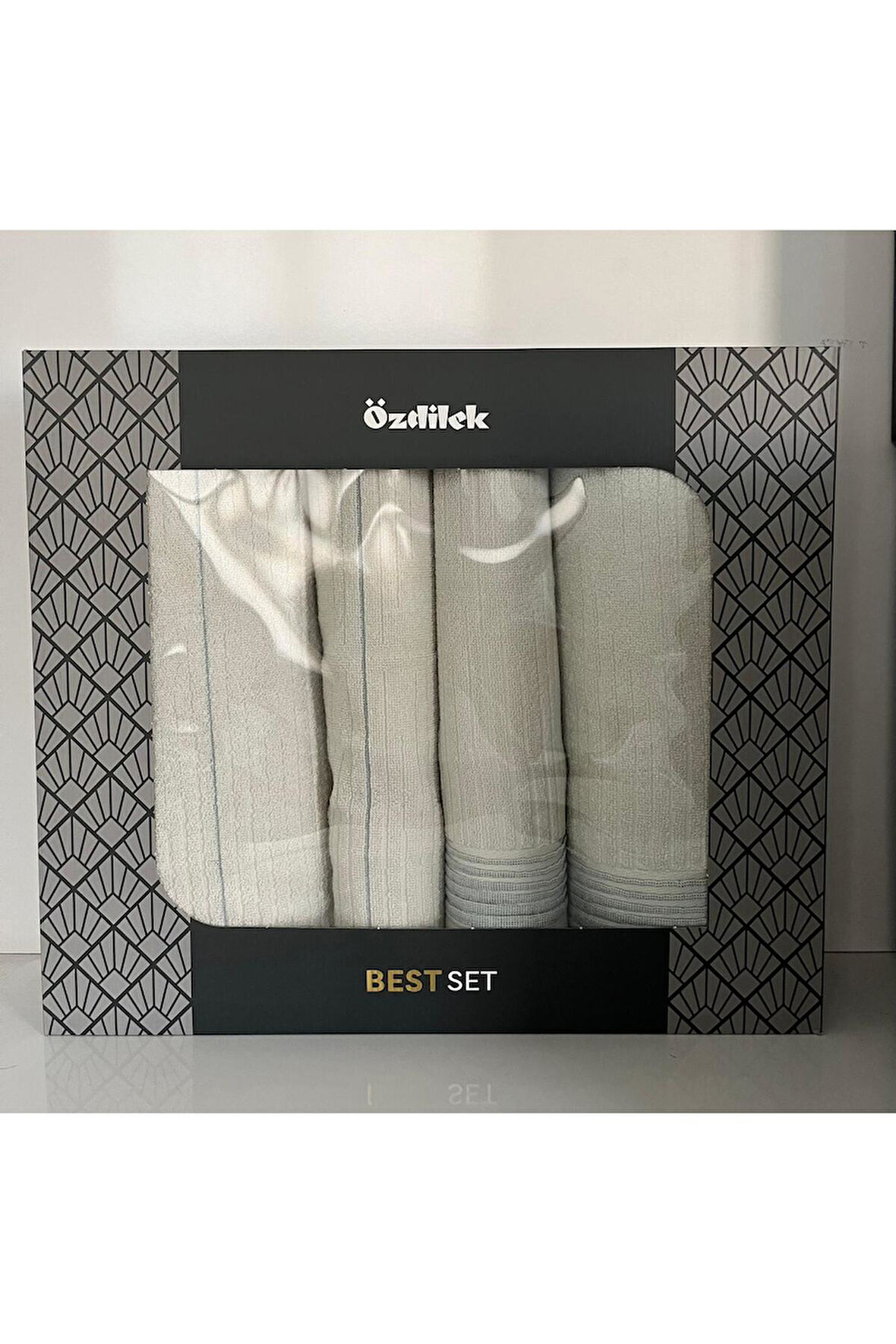 Özdilek Moderni Kat Best Set Hamam Takımı Havlu Seti Mint-Mint