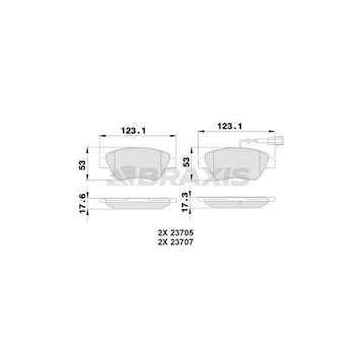 Fiat On Fren Balatası Fiat 500 500c Doblo Fiorıno Panda 1.3 Mjet 1.4 1.2 1.9 Jtd 1.6 16v 01> Ford Ka 1.3 - Braxıs Ab0228