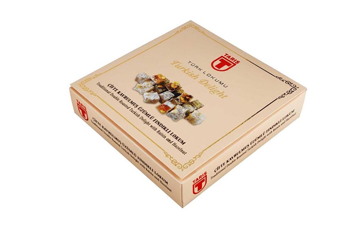 Tariş Çifte Kavrulmuş Fındıklı Üzümlü Lokum 250 Gr