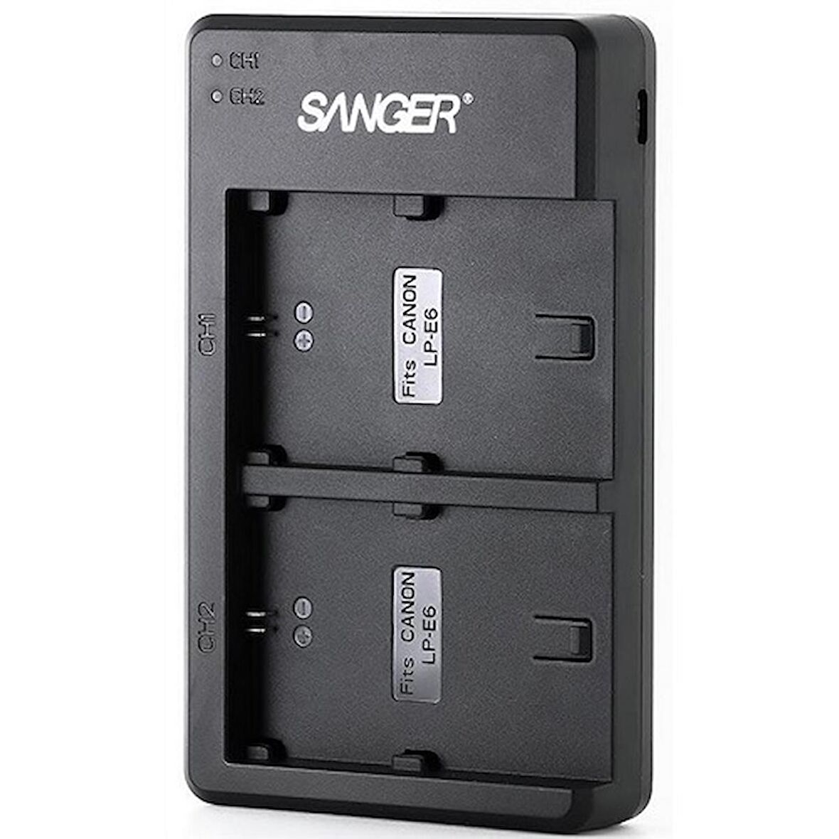 Sanger Canon LP-E6 Batarya Uyumlu İkili USB Şarj Cihazı