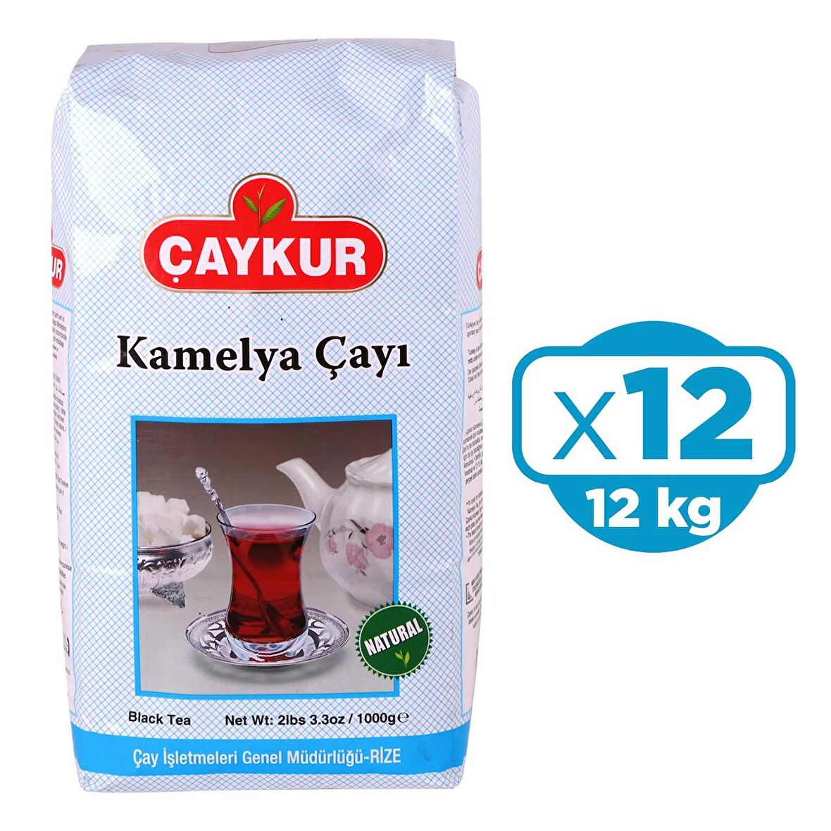 Çaykur Kamelya 1 kg 12 li Paket Dökme Çay