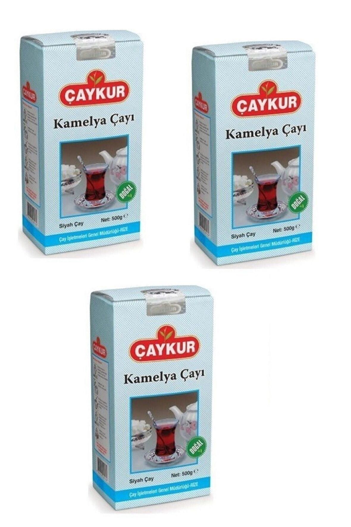 Çaykur Kamelya 500 gr 3 lü Paket Dökme Çay