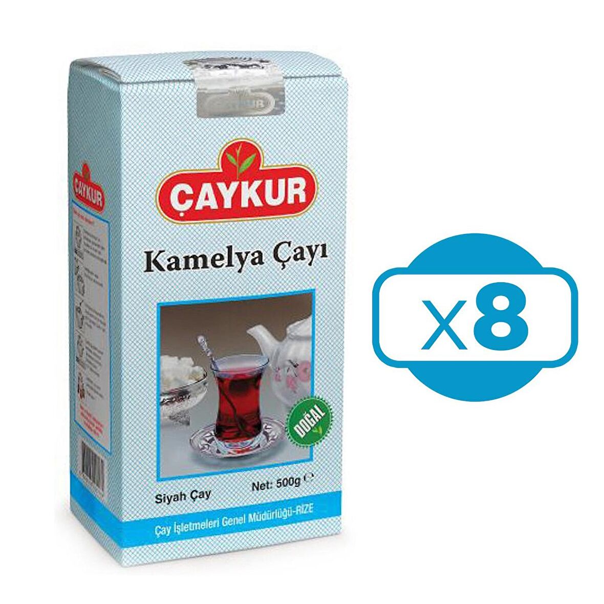 Çaykur Kamelya 500 gr 8 li Paket Dökme Çay