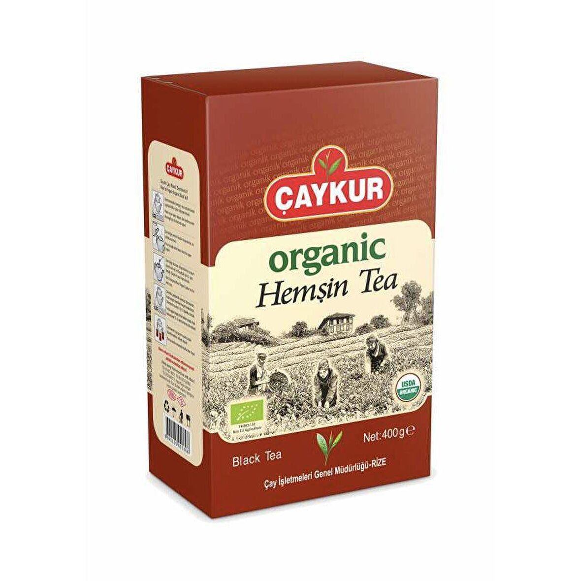 Çaykur Hemşin Organik Dökme Siyah Çay 400 gr 