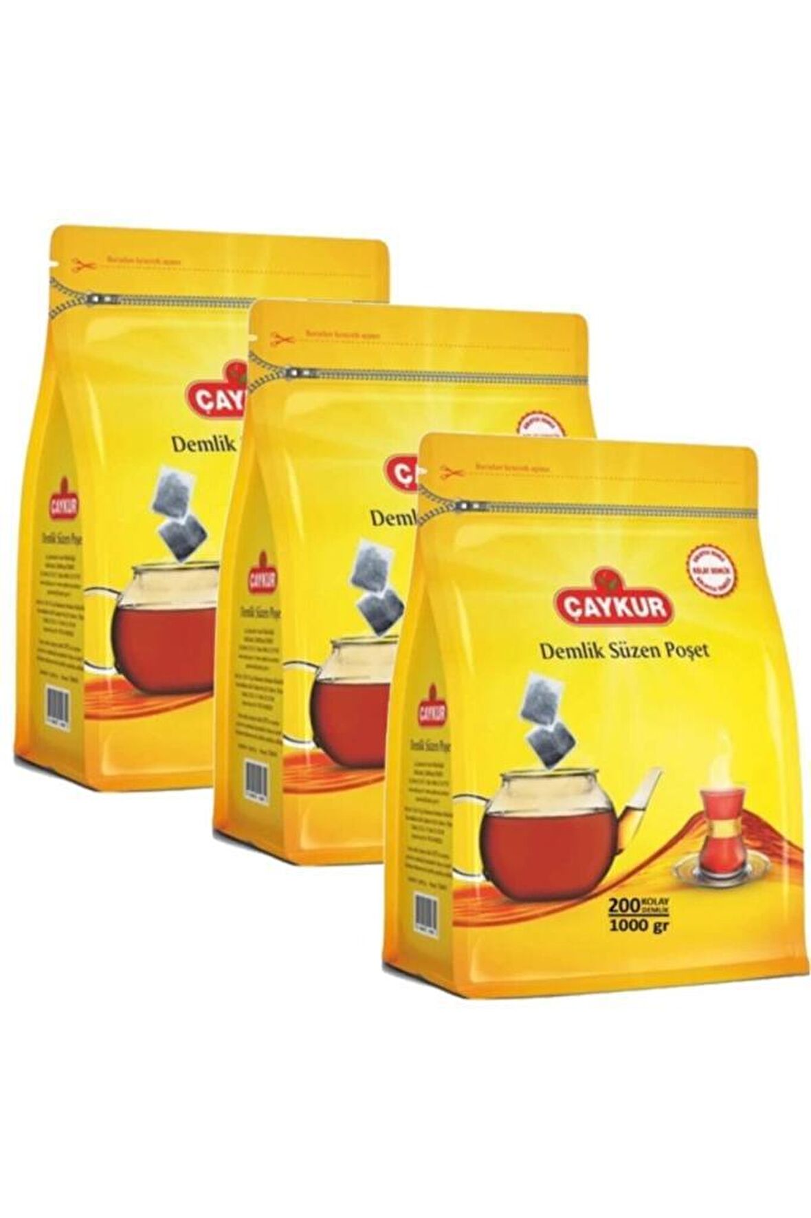 Çaykur Bardak Poşet Siyah Çay 5 gr 3x200'lü 