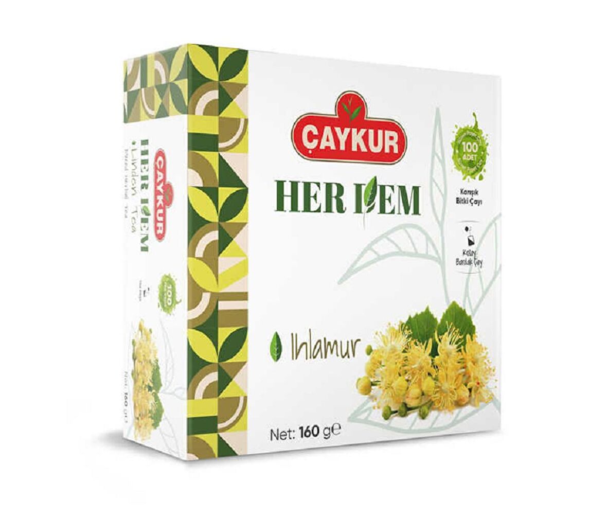 HERDEM IHLAMUR KARIŞIK BİTKİ ÇAYI 160 GR (Bardak Poşet Çay)