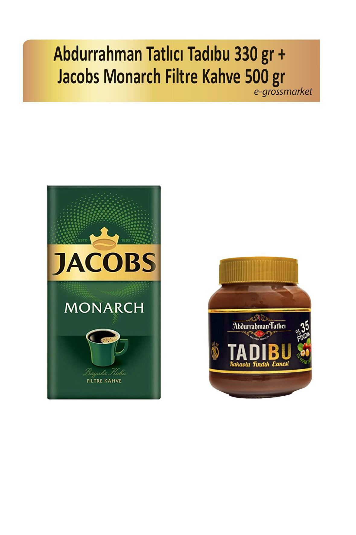 Tadıbu 330 gr + Jacobs Monarch Filtre Kahve 500 gr