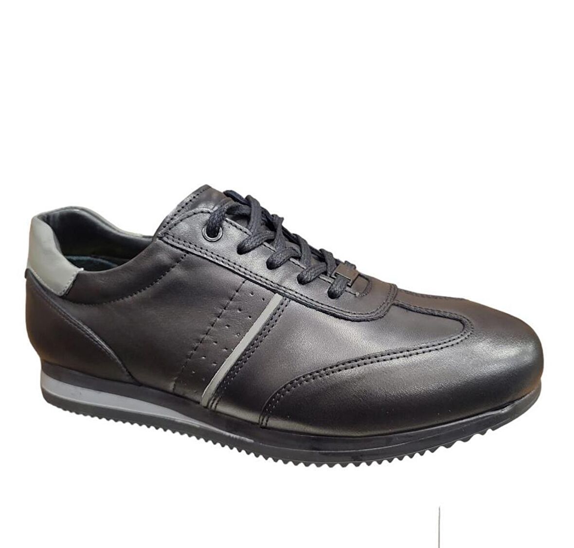 KOMCERO 4Y1543 İNCE TABAN ERKEK DERİ SNEAKERS SPOR AYAKKABI