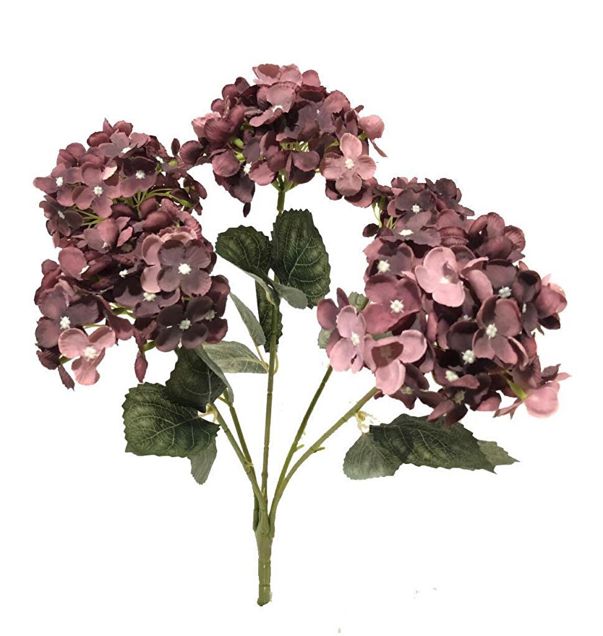 Yapay Çiçek Ortanca Çiçeği Mürdüm  50 cm