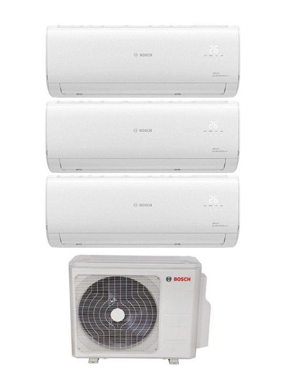 Bosch Multi Split İnverter Klima 28000 Btu 1 Dış + 3 İç Ünite 9000 + 9000 + 18000 Btu