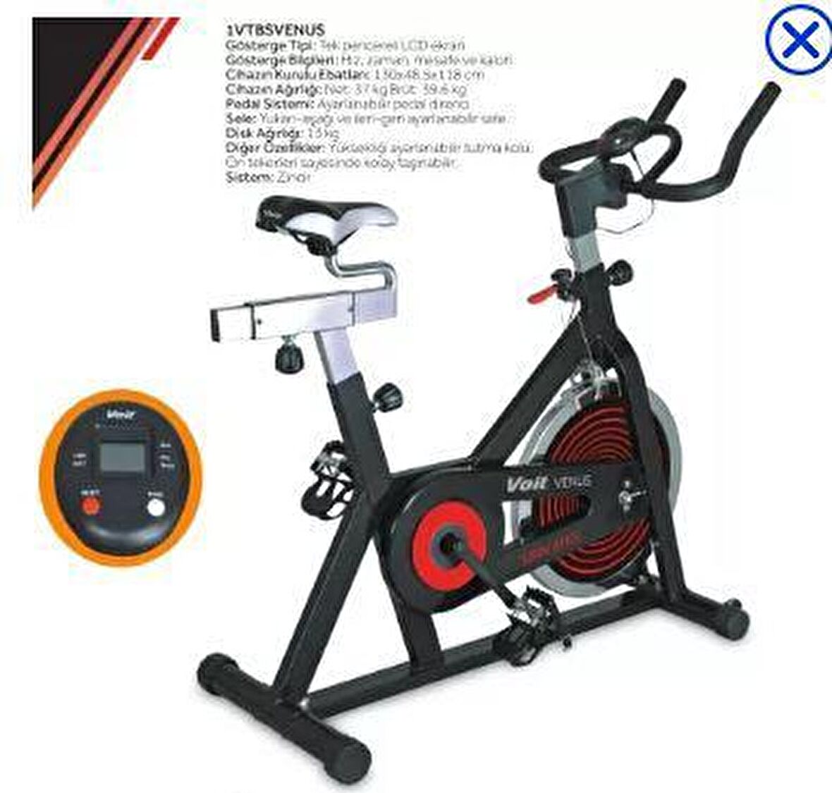 VOİT VENUS SPIN BIKE KONDİSYON BİSİKLETİ