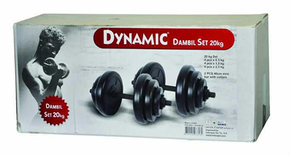 Dynamıc Vinly Dumbbell Set 20 Kg