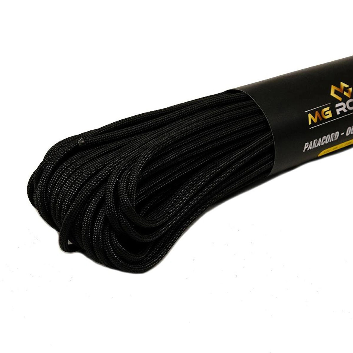 Polyester Paracord İp 4 mm Siyah 30 Metre