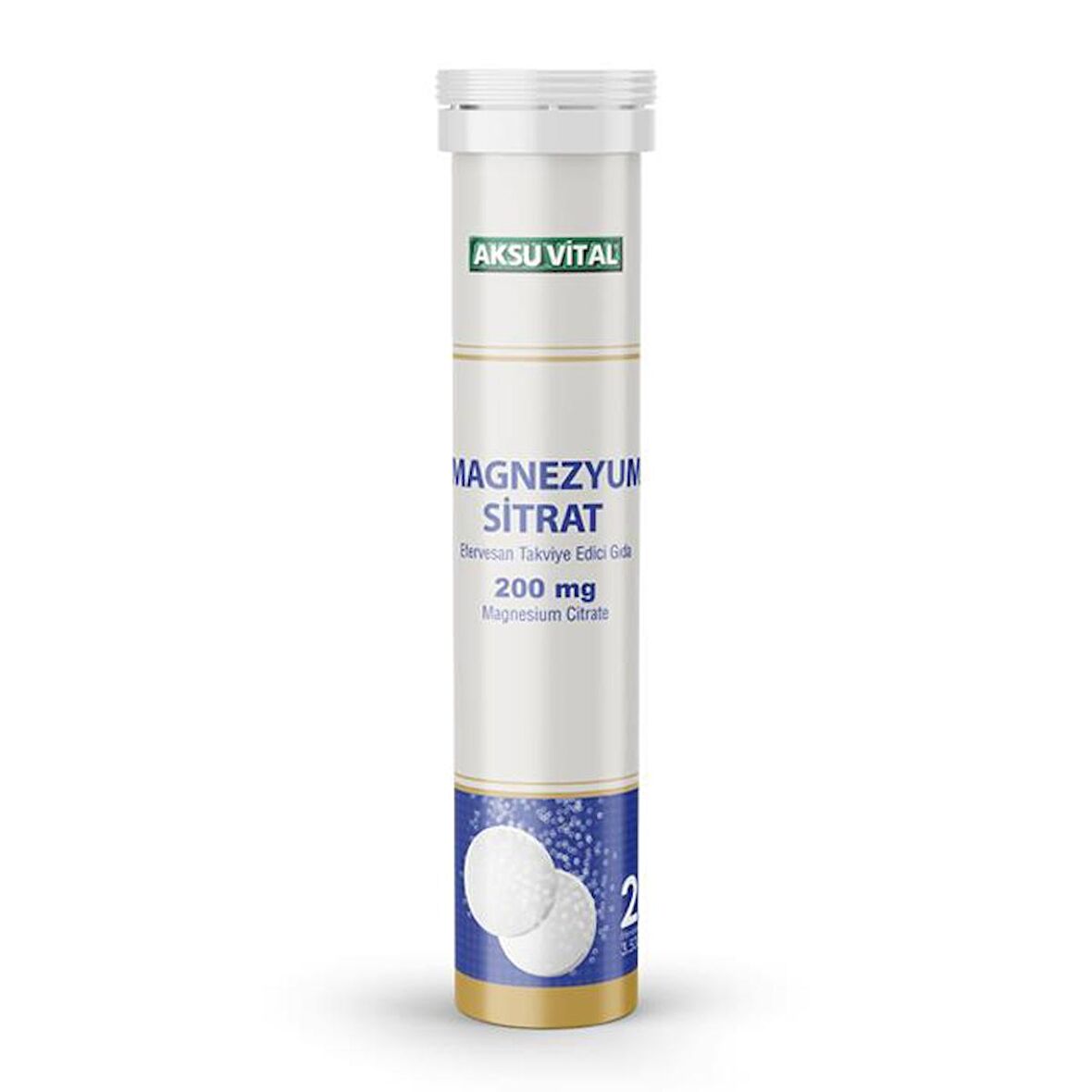 Aksu Vital Magnezyum Sitrat Efervesan 20 Tb