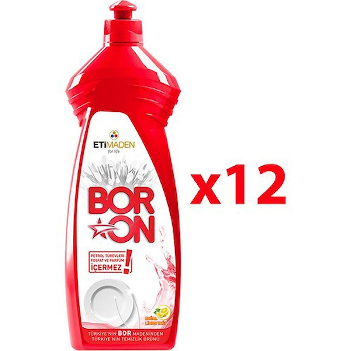 Boron 12x650 ml Elde Yıkama Deterjanı