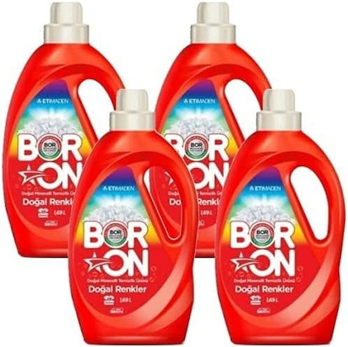 Boron Sıvı Deterjan Renkliler İçin - 1690 ml x 4 Adet