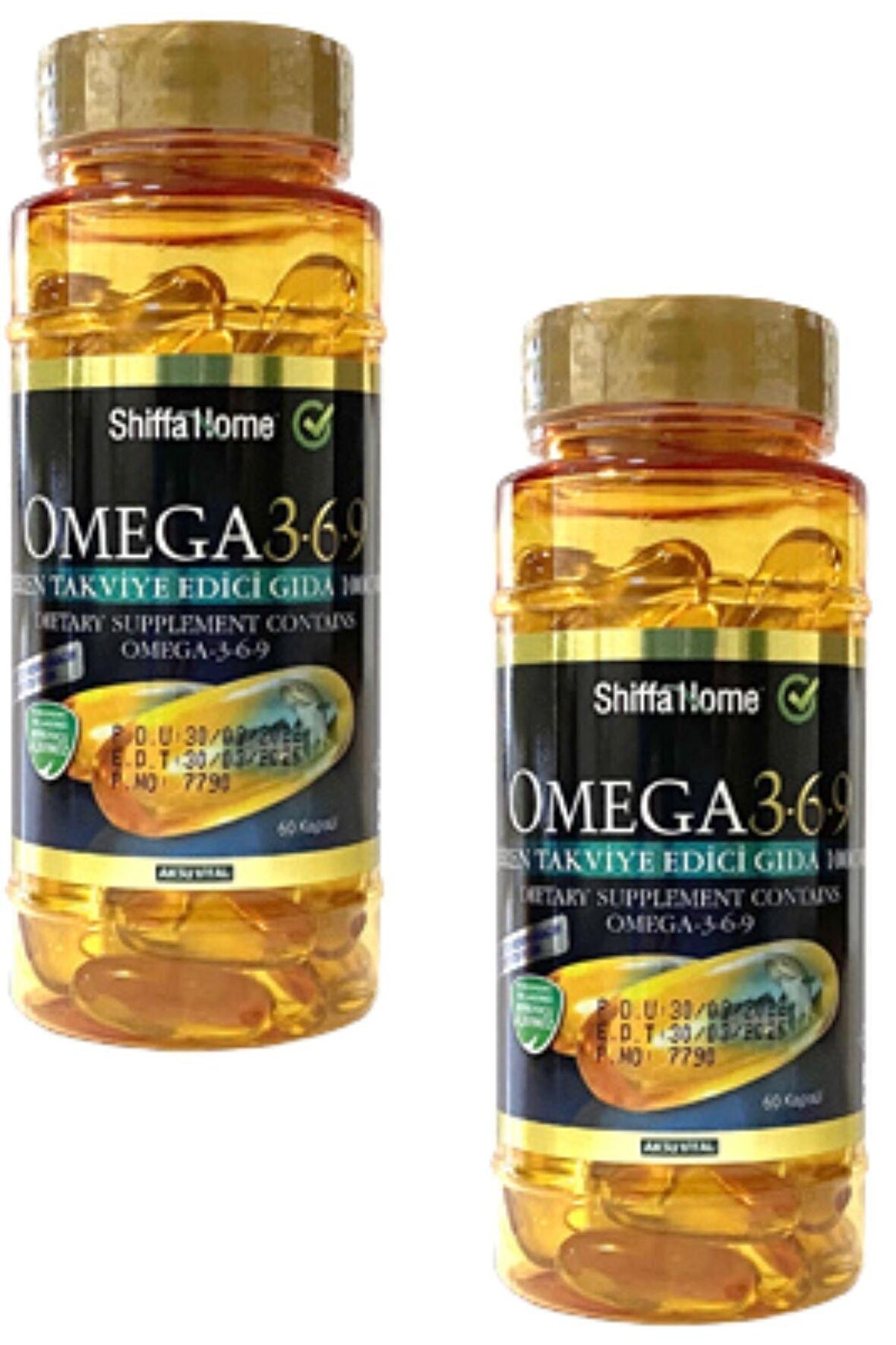 Omega 3-6-9 Balık Yağı Trigliserit Form 1000mg 60 Softgel X 2 Adet