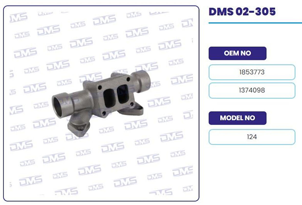 Scanıa Truck Egzoz Manıfoldu Orta Duz - Scanıa / P G R T 124 - Demosan 02-305