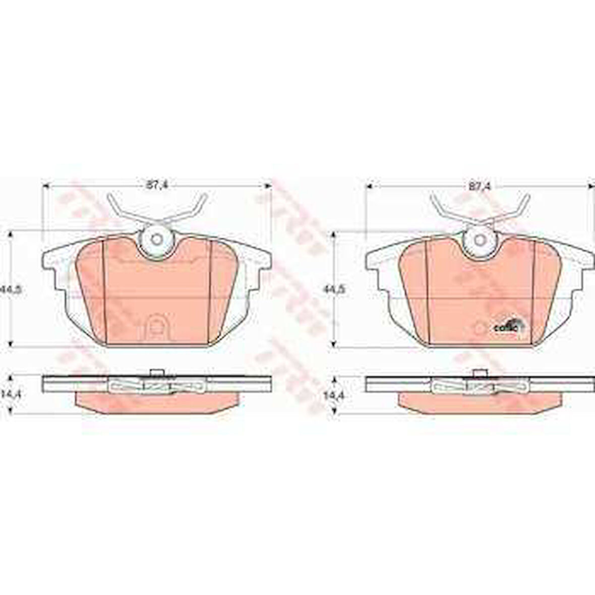 Tofas Arka Fren Balatası Coupe Marea Marea Weekend Tempra Tipo 2,0ie 16v - Trw Gdb1333