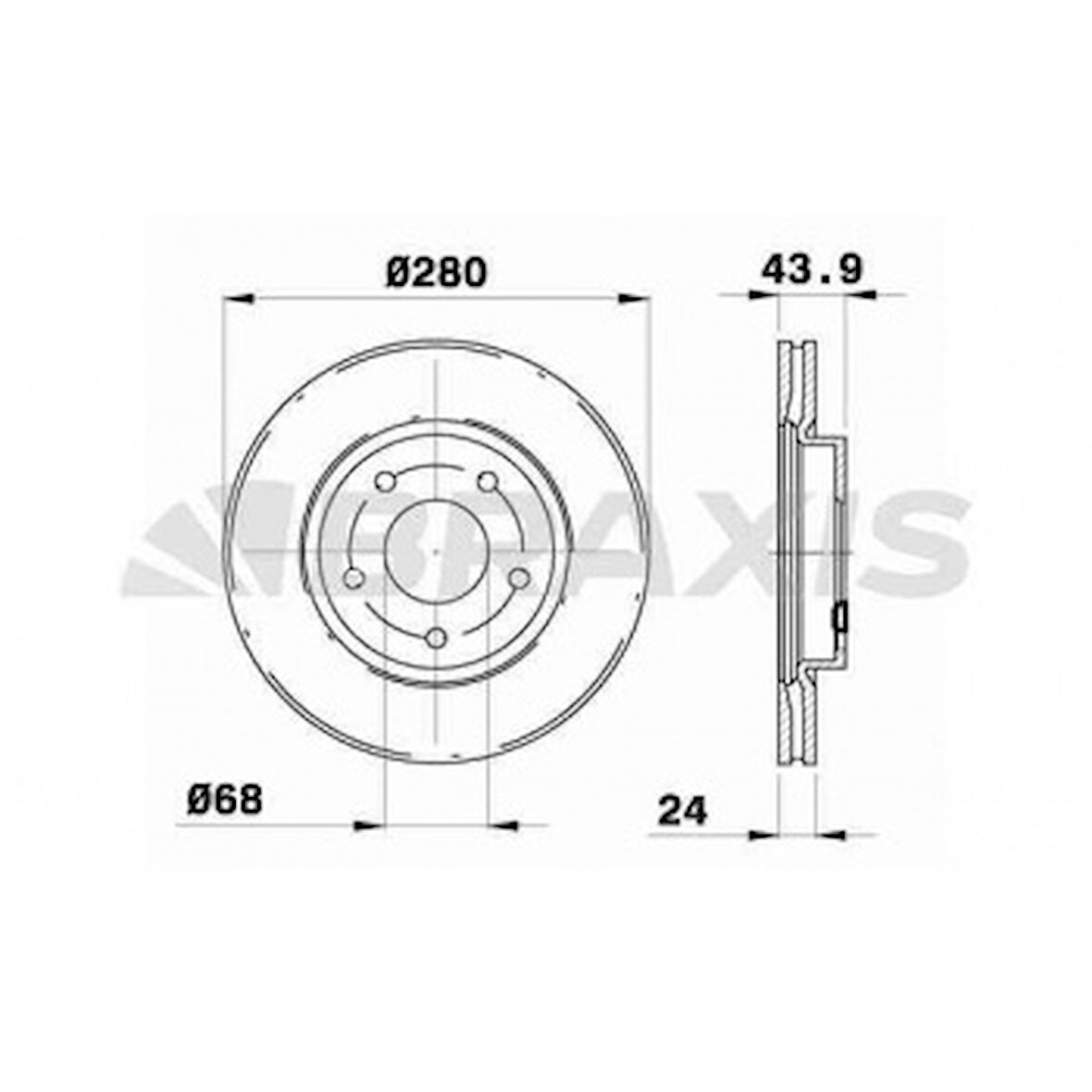 Nissan On Fren Aynası Havalı Nissan Juke 1.5 DCI 1.6 10-> Pulsar 14-> (280x5) - Braxıs Ae0260
