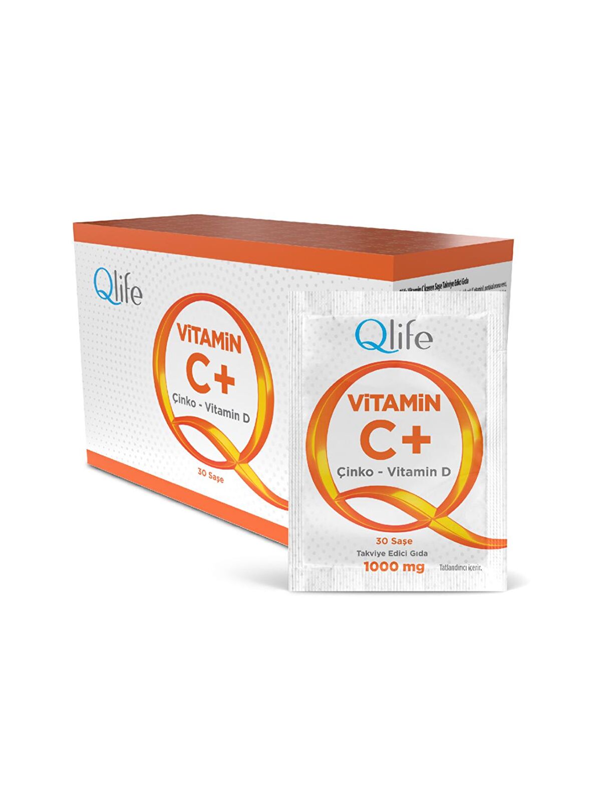 Qlife Vitamin C + Çinko - D Vitamini 30 Saşe