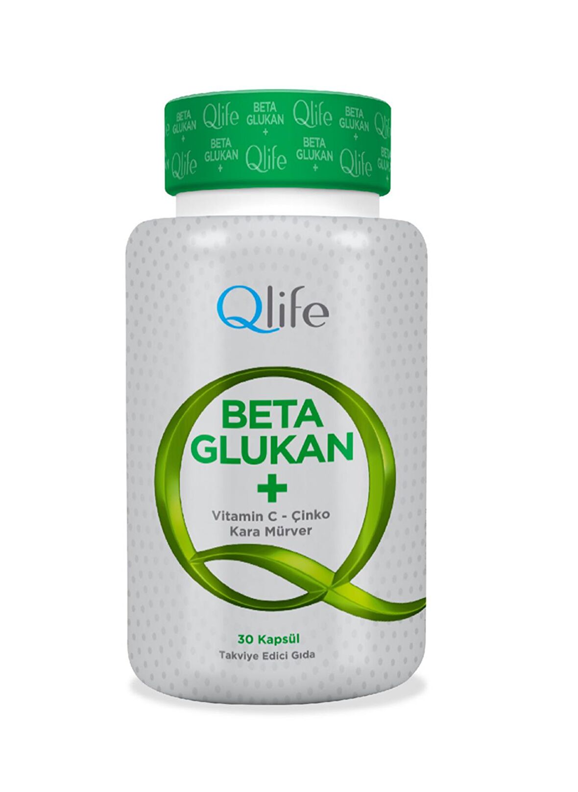 Qlife Beta Glukan Vitamin C - Çinko - Kara Mürver 30 Kapsül