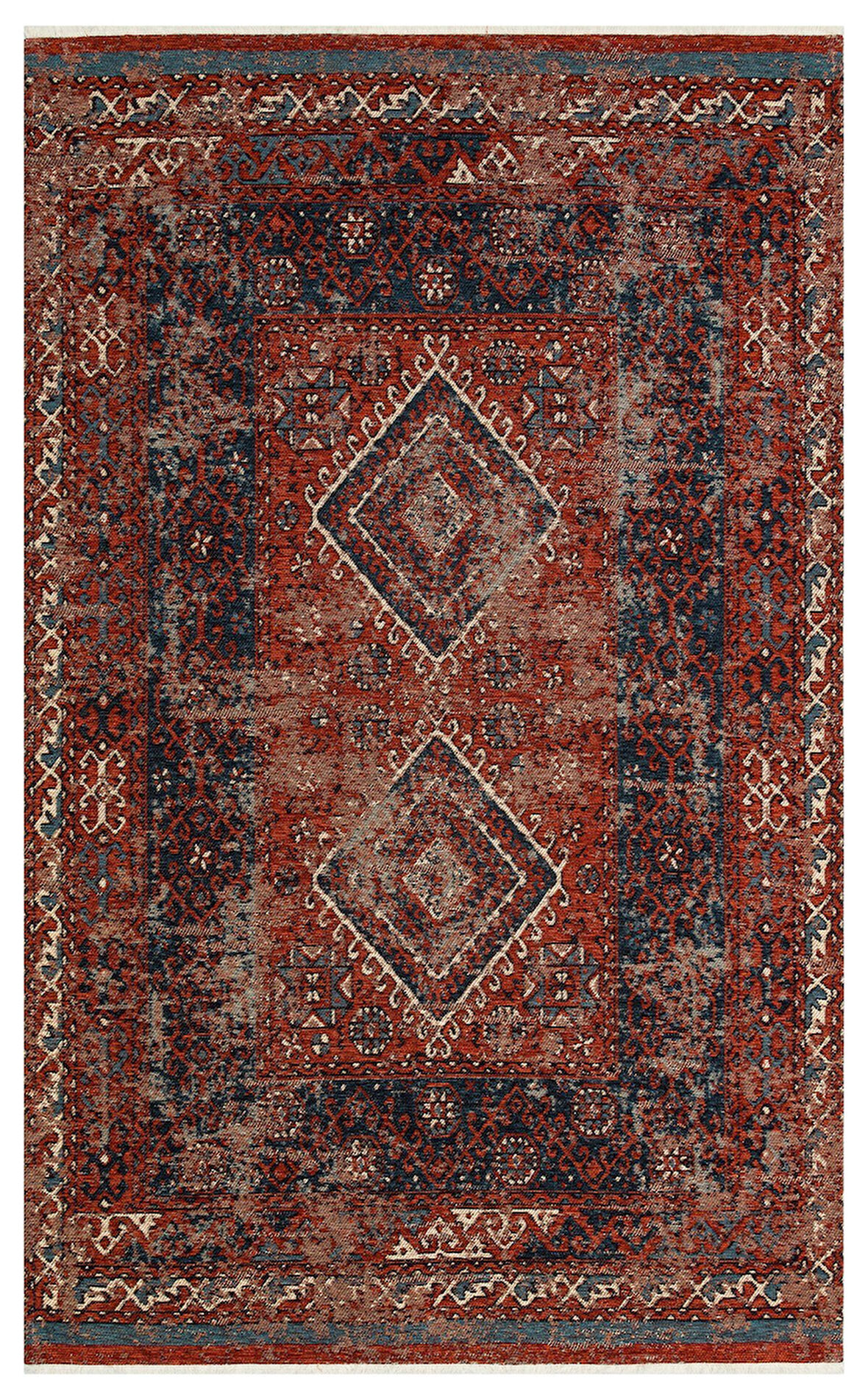 Eko Anadolu Antik Desenli Yıkanabilir Kaymaz Tabanlı Etnik Kilim AND02