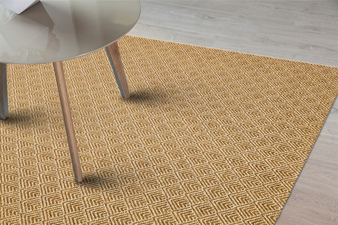 Eko Brooklyn Hasır Görünümlü Kaymaz Renkli Dokuma Modern Kilim BRK03