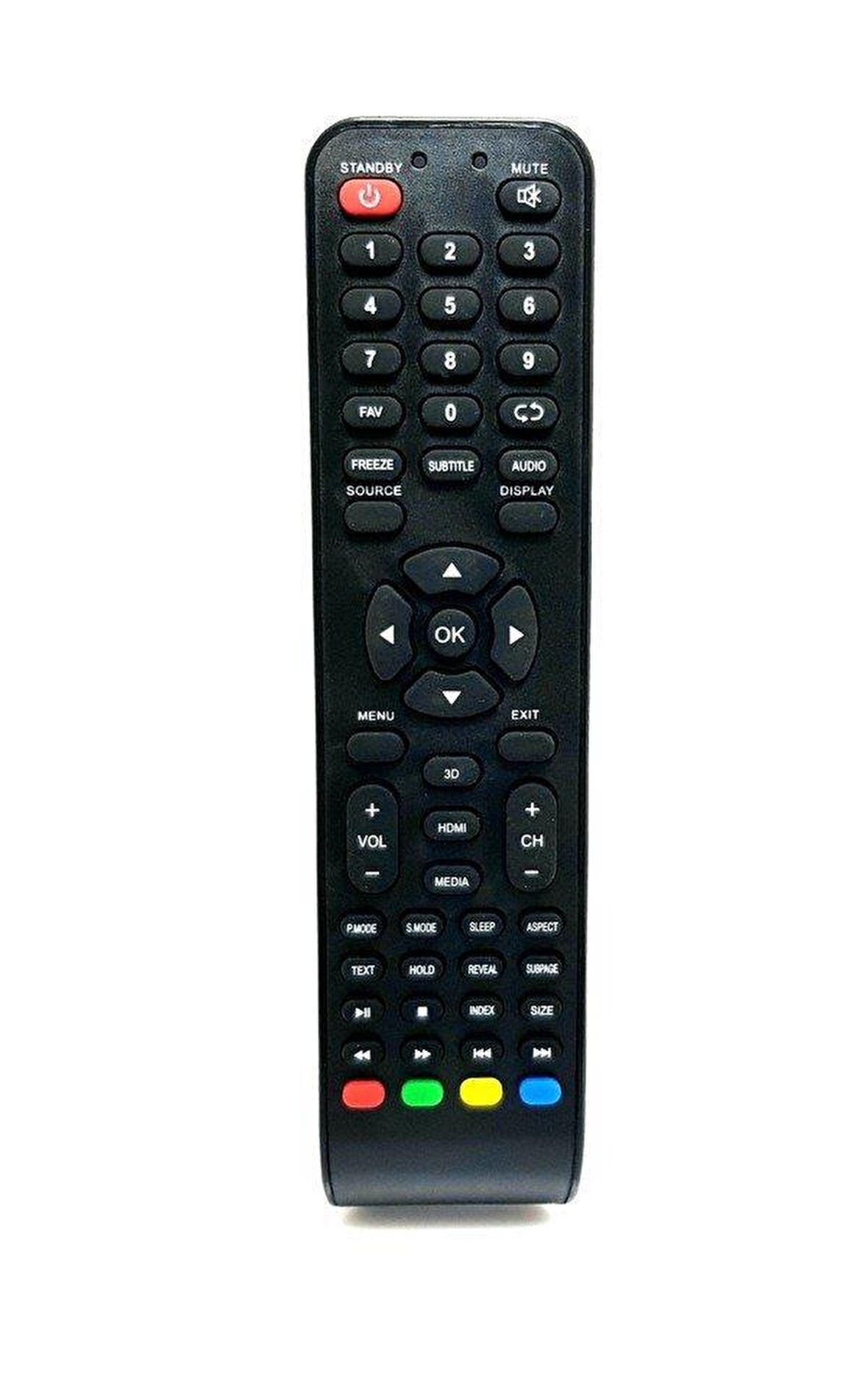 Sunny 3D-LCD-Media Tuşlu LCD-LED Tv Kumandası