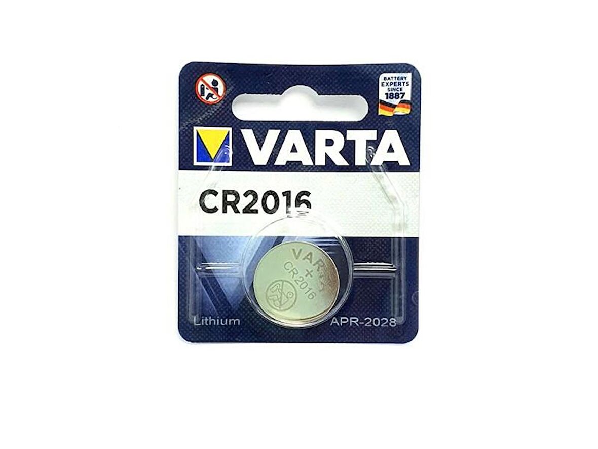 VARTA CR2016 Lithium Pil 5Adet - Kargo Ücretsiz