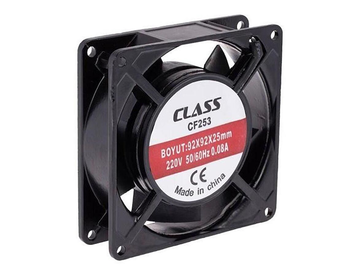 Class 92x92x25mm AC 220Volt Fan- 1Adet