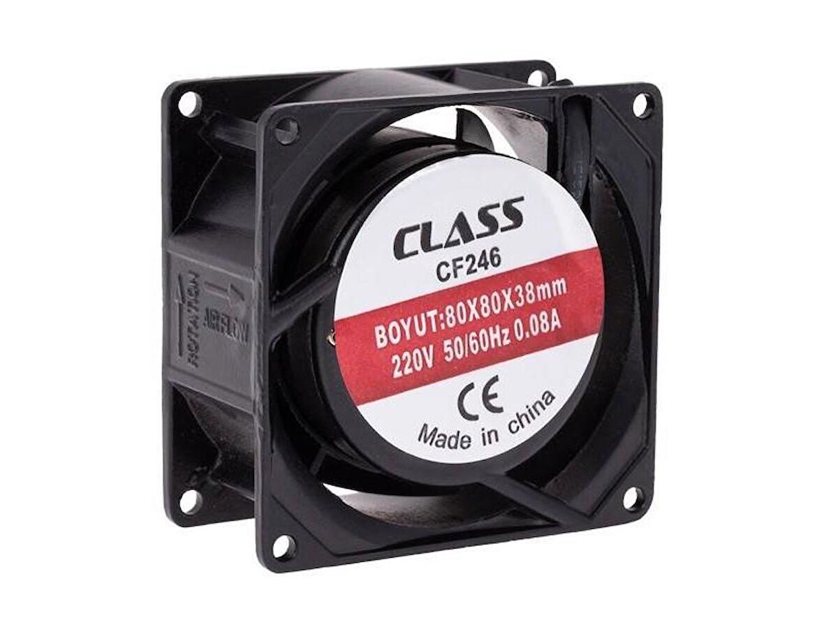 Class 80x80x38mm AC 220Volt Fan - 1Adet