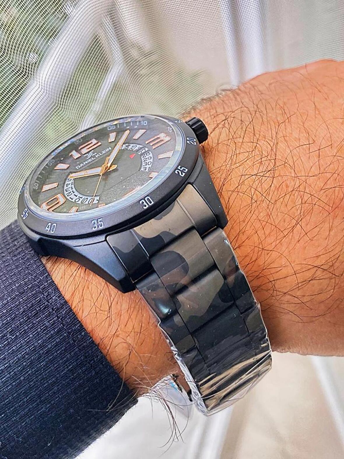 Daniel Klein 1. Sınıf Çelik Takvimli Spor Model Erkek Kol Saat+Bileklik