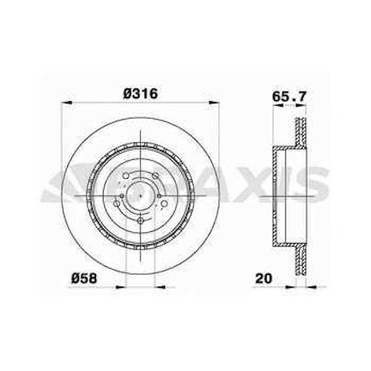 Subaru Arka Fren Disk Aynası Subaru İmpreza 2.0sti - Braxıs Ae0763