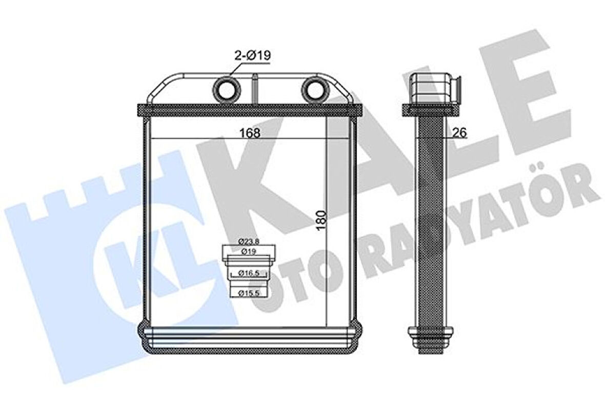 Japon Kalorıfer Radyatörü - 26 MM - Kal 370615