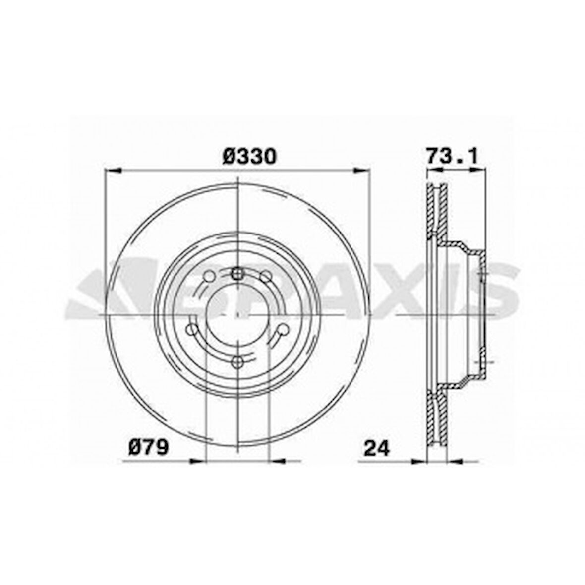 Bmw Fren Diski On Havalı Bmw E81 E82 E87 E88 E90 E91 E92 E93  X1 E84 - Braxıs Ad0218