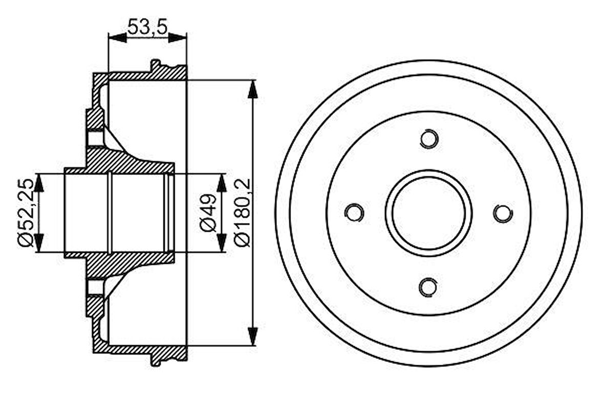 Renault Fren Kampanası Arka Logan 04>12 Sandero 08>13 - Bosch 0986477061
