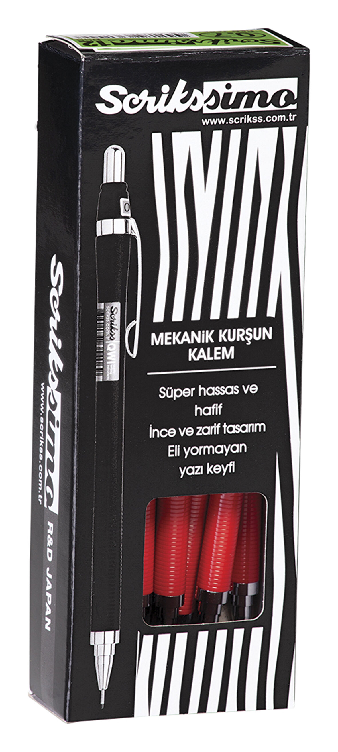 SCRIKSS VERSATİL KALEM SIMO 0.5 KIRMIZI 12 Lİ STAND-1 ADET