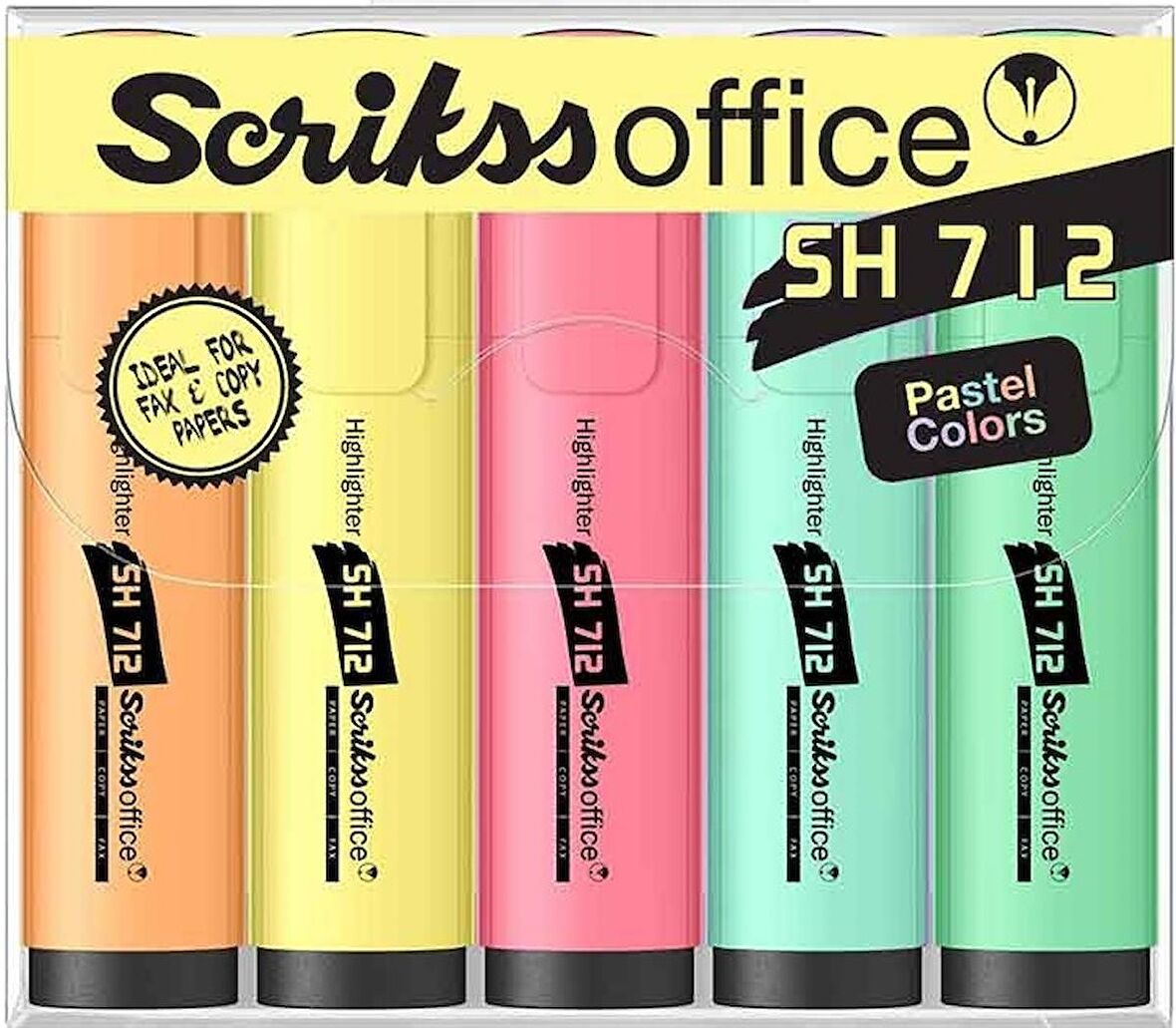 SCRIKSS FOSFORLU KALEM PASTEL 5 Lİ SH712