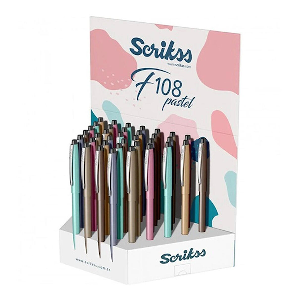 Scrikss F108 Pastel Seri Tükenmez Kalem