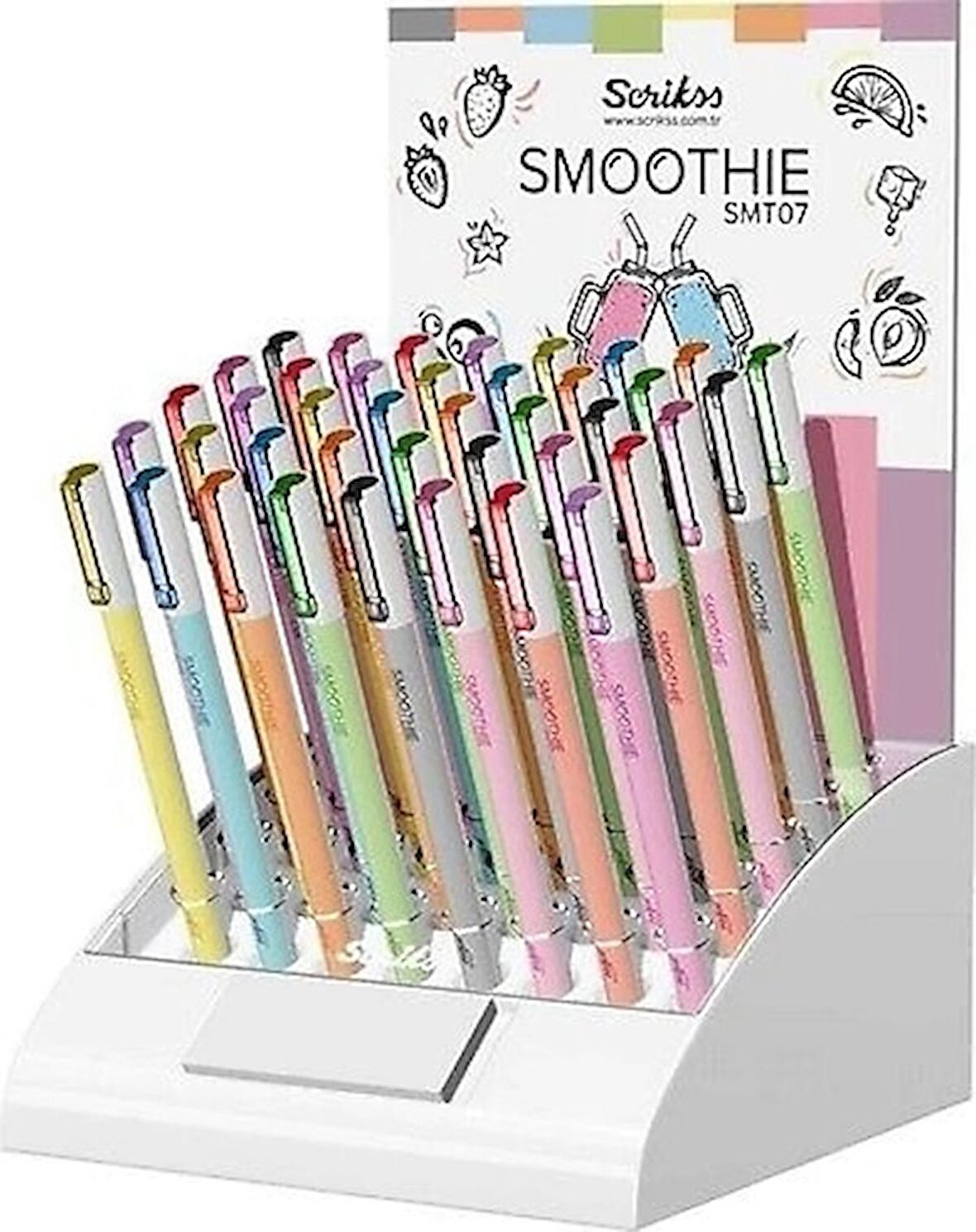 Scrikss Roller Kalem Smoothie Jel 40 Lı Stand