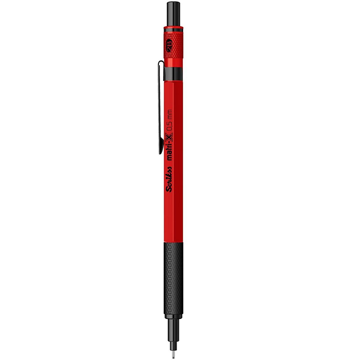 Scrikss Matri-X Versatil 0.5 Mm Kırmızı Şeffaf Amb.