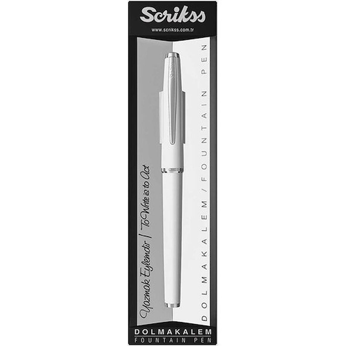 Scrikss Vintage 33 Dolmakalem Beyaz Özel Kutu